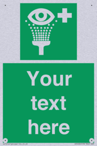 Custom Eye Wash Station Sign